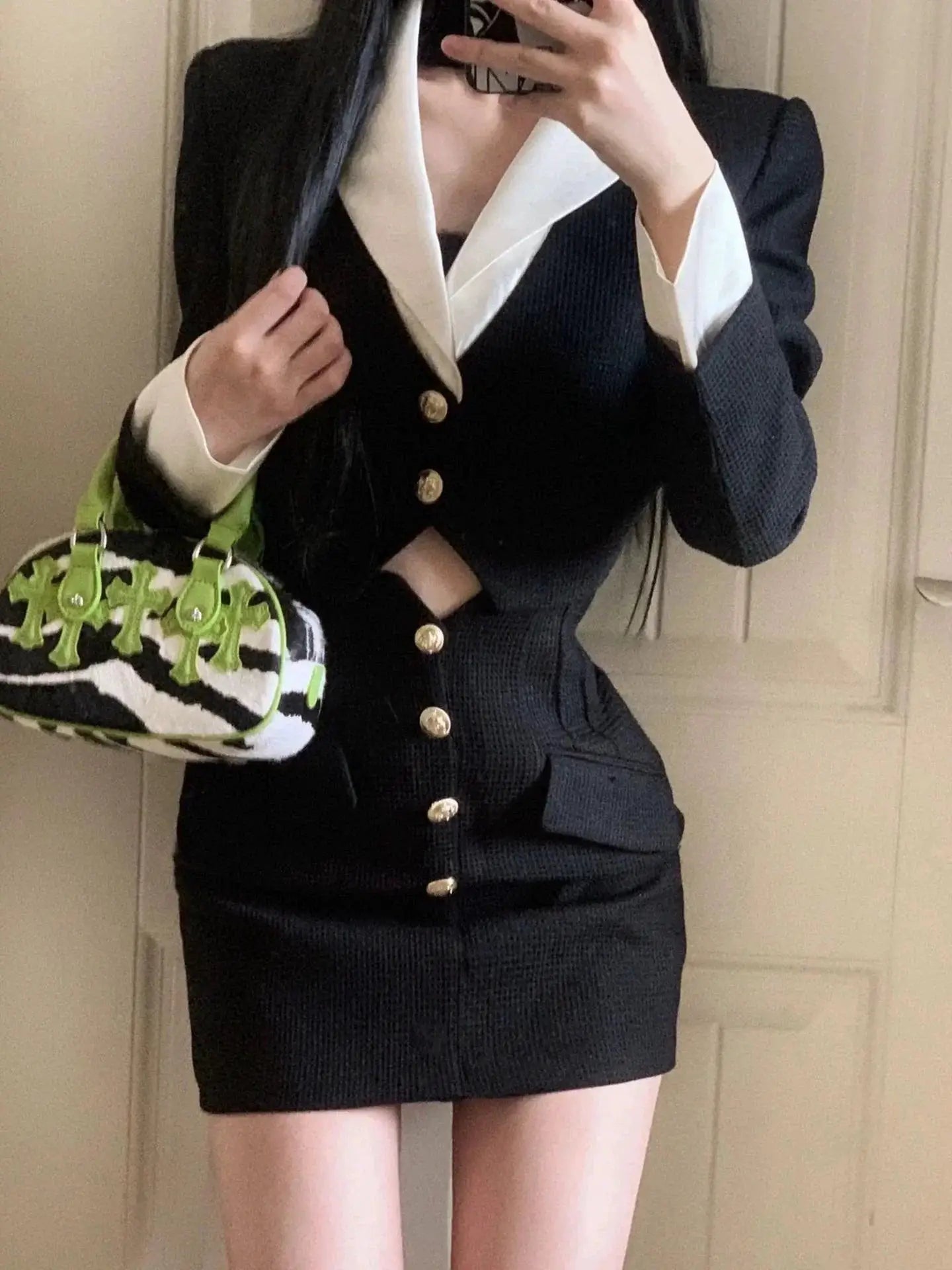 K Drama Womens Suit Jacket Modern Style Statement Chic