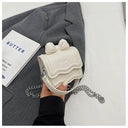 Lampeja Mini Bag White PU Leather Shoulder Bag For Women