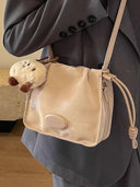 Spring and Summer Women's Stylish Korean Crossbody Bucket Bag