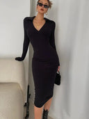 Cozy Dress For Women With Elastic Waist