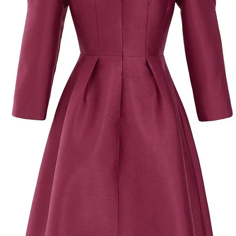 Elegant V Neck Princess Dress for Autumn Elegance and Charm