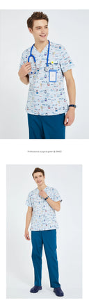 Annuo Printed Nurse Doctor's Pediatric Comfortable Clothes