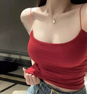 Backless Red Suspenders for Women Comfort