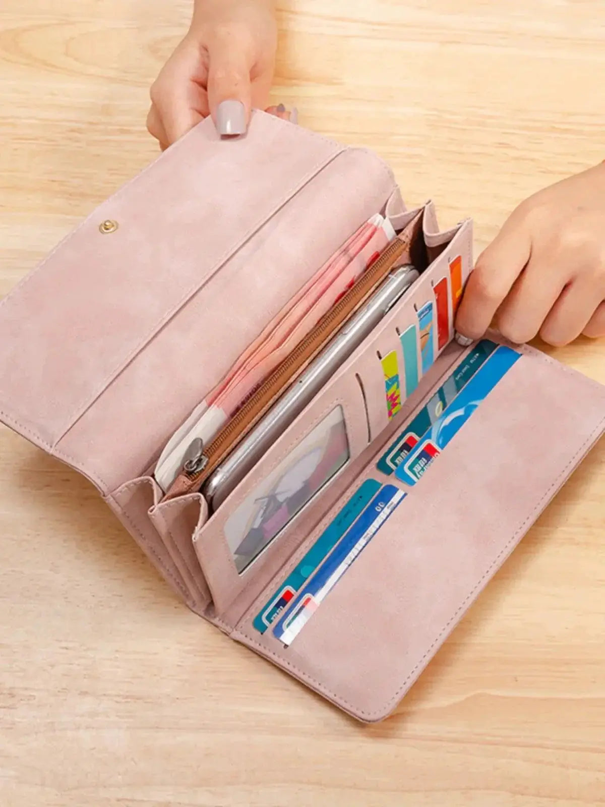Embroidered Wallet for Women Card Holder and Organizer