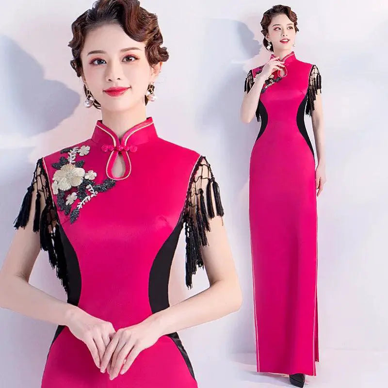 Elegant Retro Cheongsam Modern Twist On Traditional Beauty