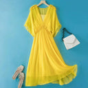 Breathable Silk Dress for Women Summer