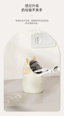 Touchless Desk Trash Bin for Office Use