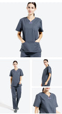 Annuo Elastic Dental Women's Clothing Surgical Gown for Comfort