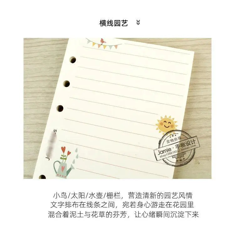 JN Notebook Original Girly Girl Series Loose Leaf Notepad