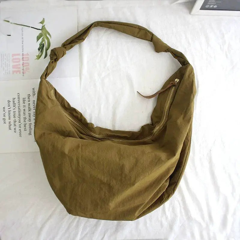 Autumn Vibe Water Dumpling Shoulder Bag Japanese Style Chic