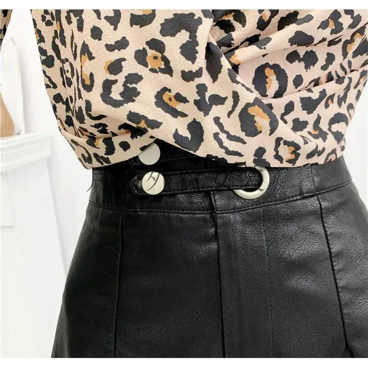 Leopard Print Cutout Top Exude Sophisticated Allure