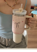 304 Stainless Steel Insulated Ice Cup With Straw Handle
