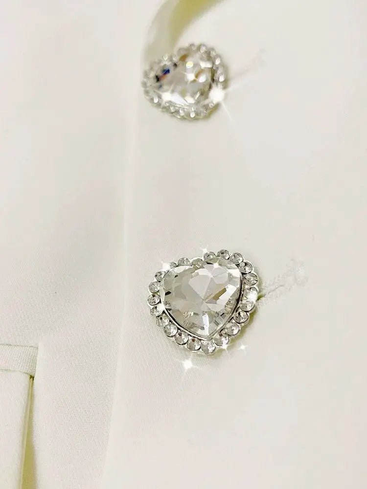 Luxury Rhinestone Slim Suit Spring 2023 Fashion Elegance