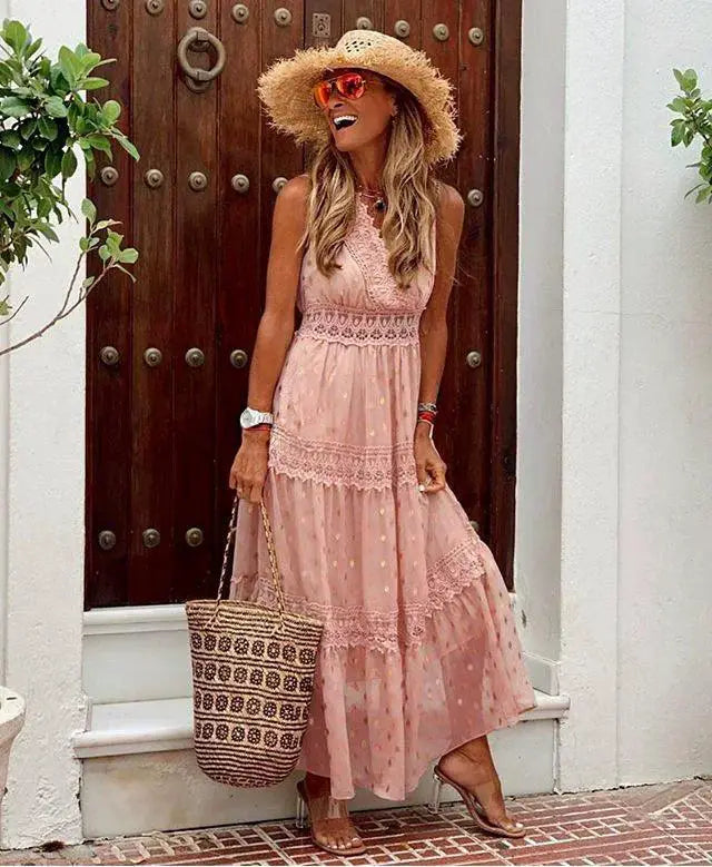 Chiffon Panel Dress Sophisticated Street Style Elegance