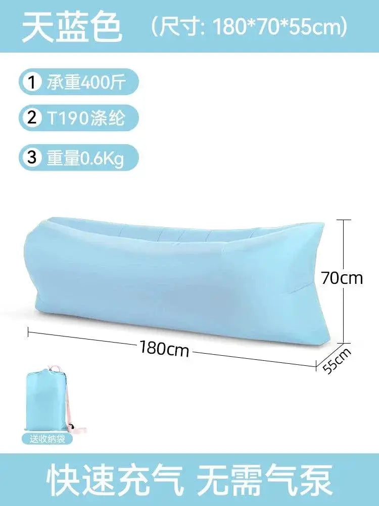 Portable Outdoor Sofa Bed for Camping — Sapphire Blue (delivery and storage bag)