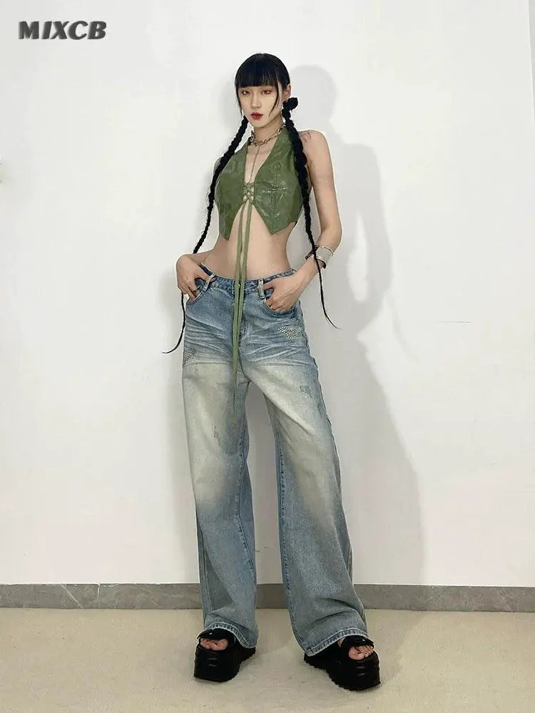 Mixcb Leather Halter Vest Streetwear Confidence Booster