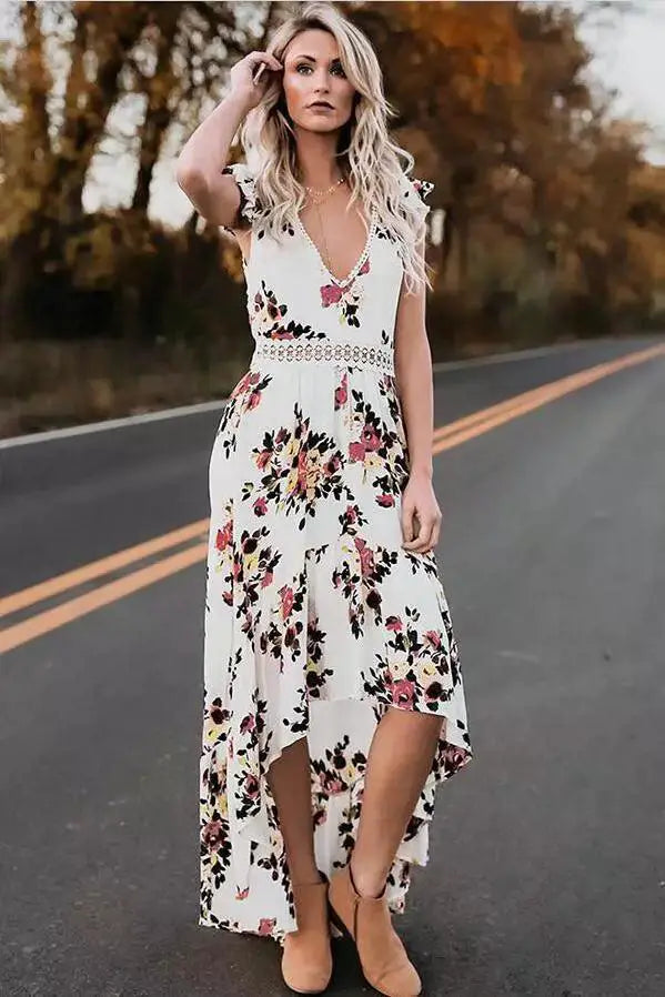 Meifan Sleeveless Cotton Dress V Neck Fashion Statement