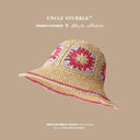 Straw Hat French Girls Travel Seaside Sunshade Lace Cap