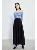 Warm Off-Shoulder Knit Top for Women