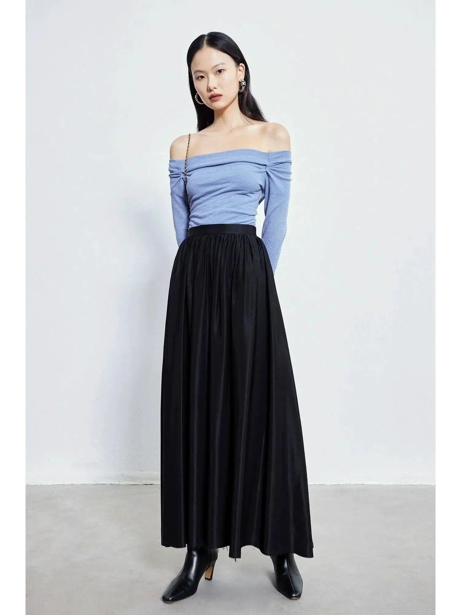 Buckthorn Off Shoulder Knit Shirt Stylish For Women