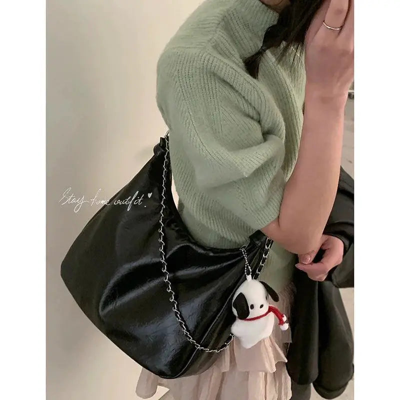 Fashionable PU Shoulder Tote Bag For Women Carryall