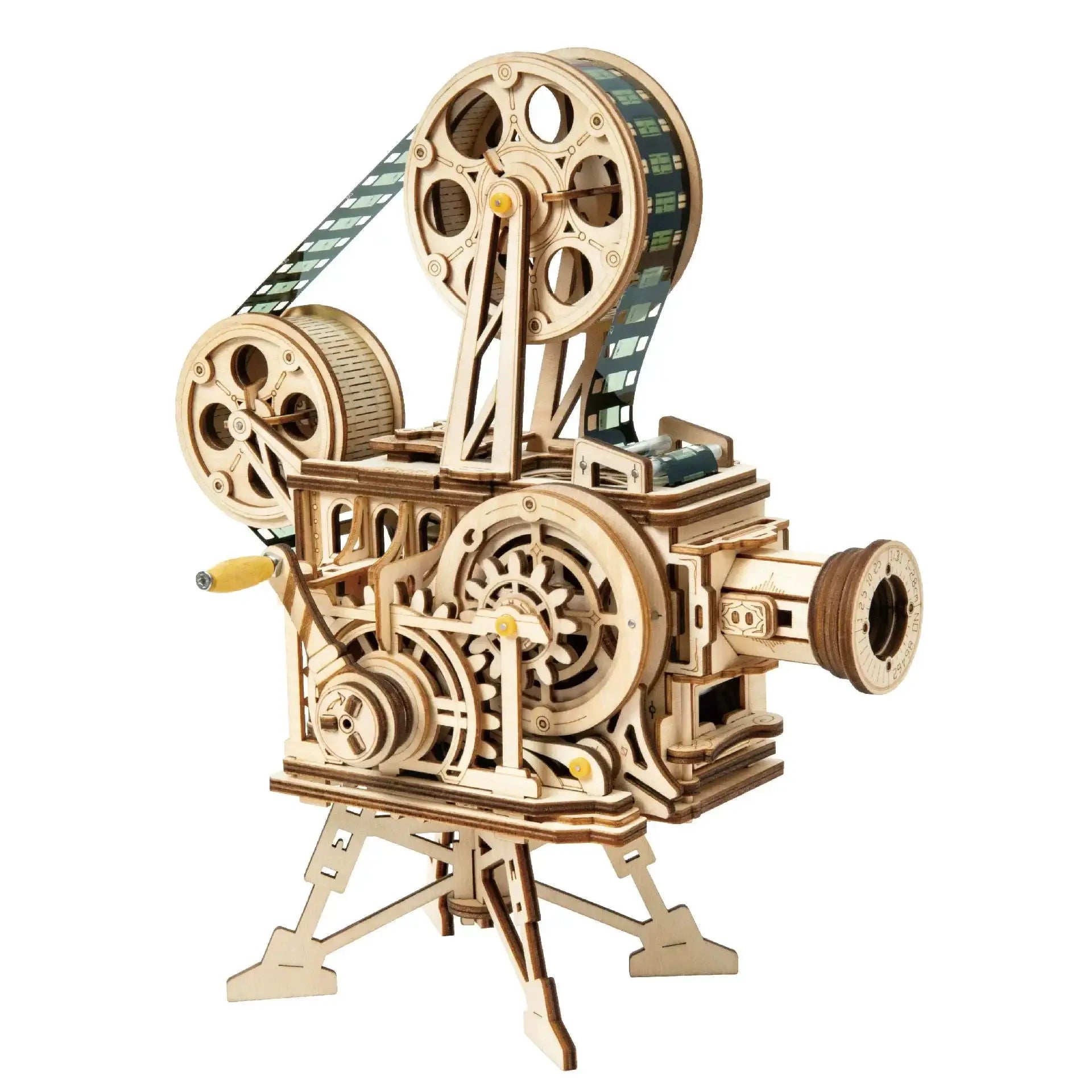 Ruoke Old Fashioned Projector Wooden 3DIY Puzzle Pack Gifts
