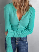 Fashion Spring Stylish Pure Color Bottoming Shirt Female