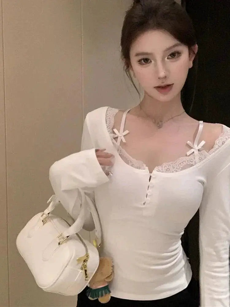 Autumn Lace Top Elegant Style for Sophisticated Women