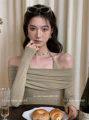 Elegant Off-the-Shoulder Top Autumn Fashion Essential Style