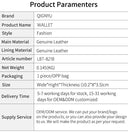 Crazy Horse Leather Automatic Card Holder Wallet For Men