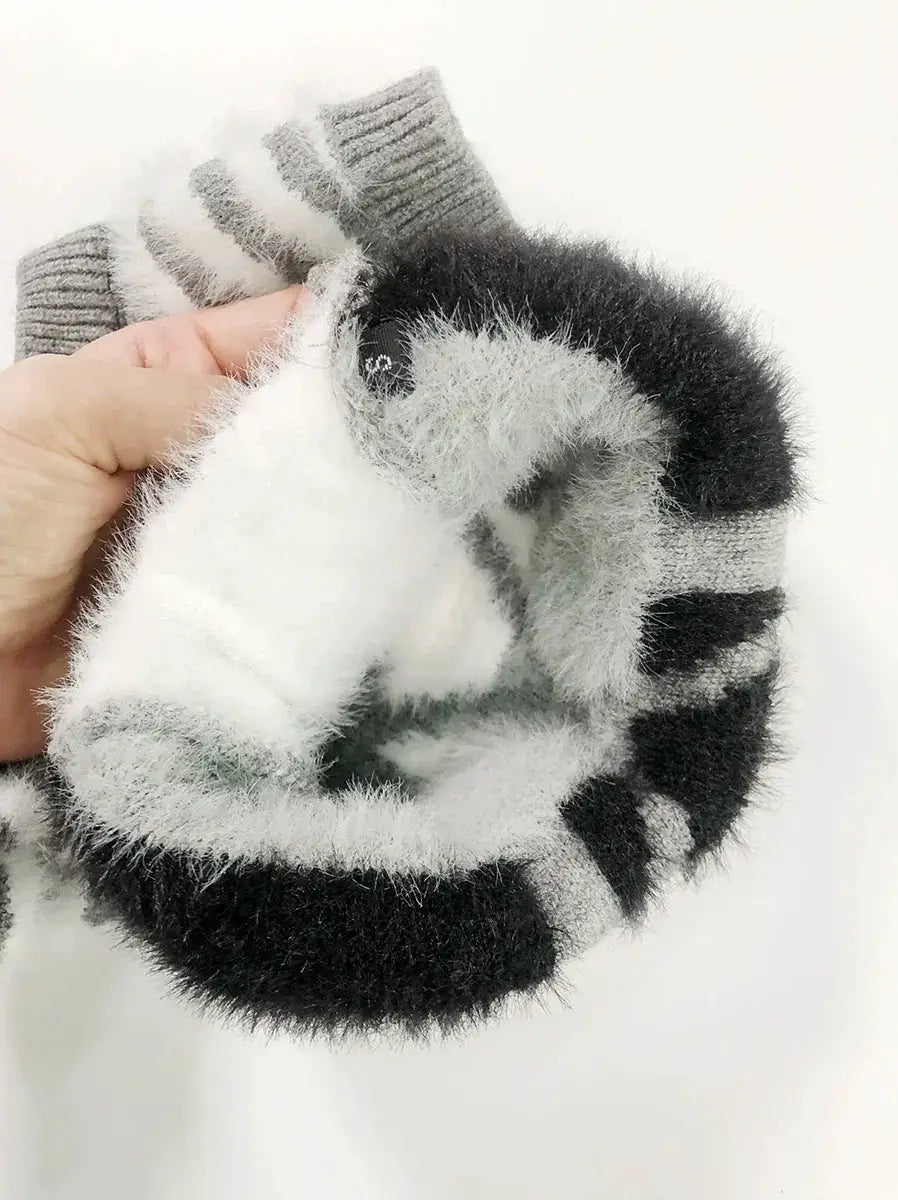 Pet Trendy Velvet Padded Winter Dog Sweater Big Brother
