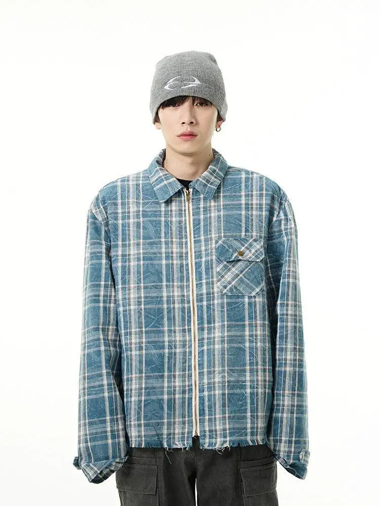 Lang's Stylish Niche Style Handsome Street Shirt Urban