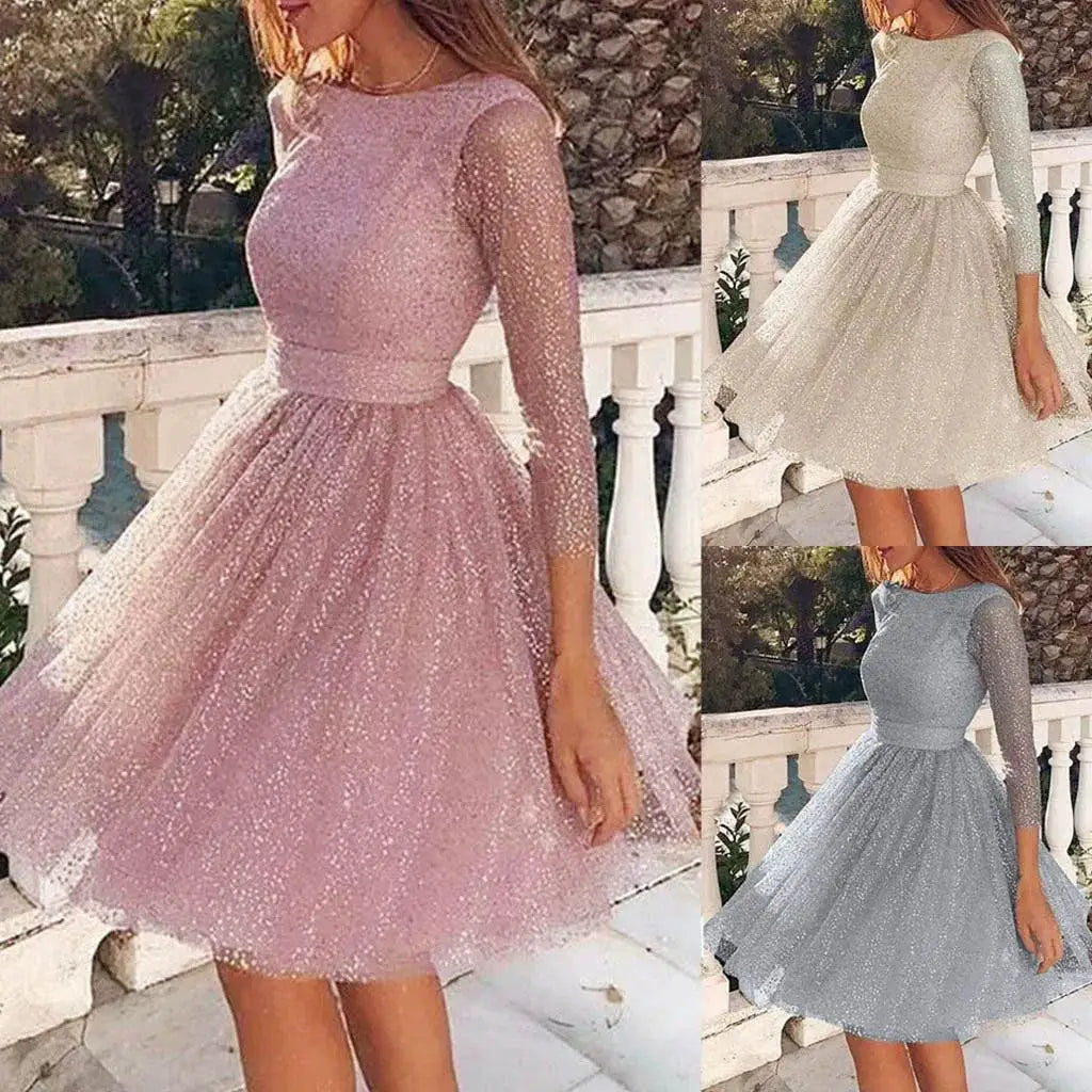 Elegant High Waist Evening Dress Chic Style For Events