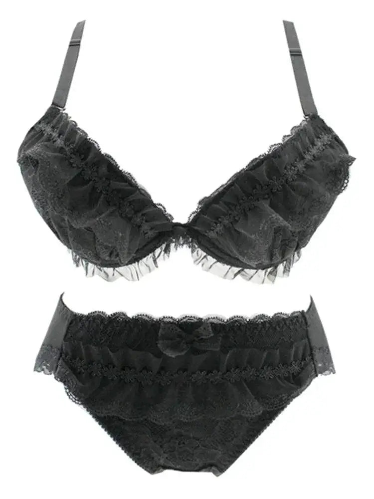 Dreamy Lace Maternity Bra Set Elegant V Type Style For Moms