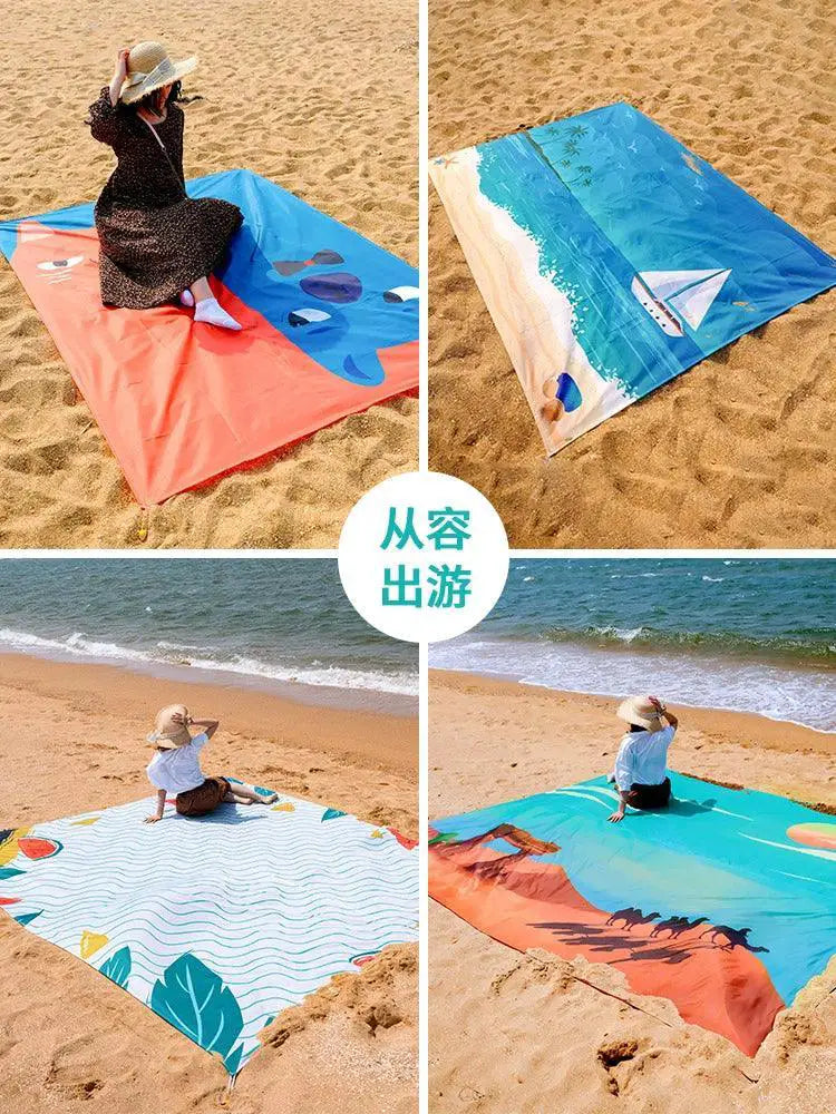 Ultra Light Pocket Beach Mat Foldable Outdoor Camping