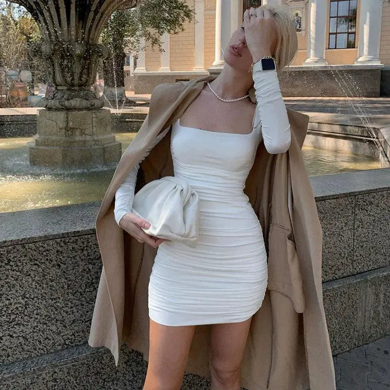 Clavicle Slim Fit Skirt High Waist Chic Comfort Fabric