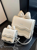 Lampeja Mini Bag White PU Leather Shoulder Bag For Women