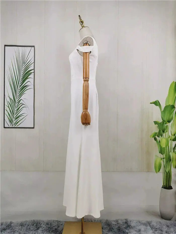 Gentle Banquet Off Shoulder Gown Elegant Party Dress