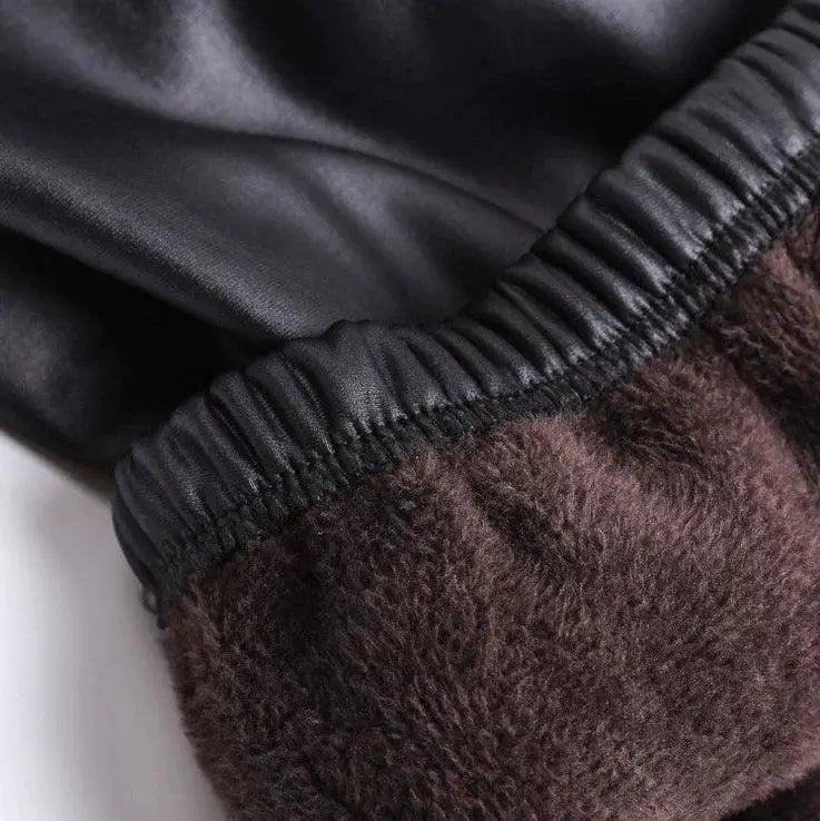 Yaguang Faux Leather Pants Slimming Bottoms For Glam Style