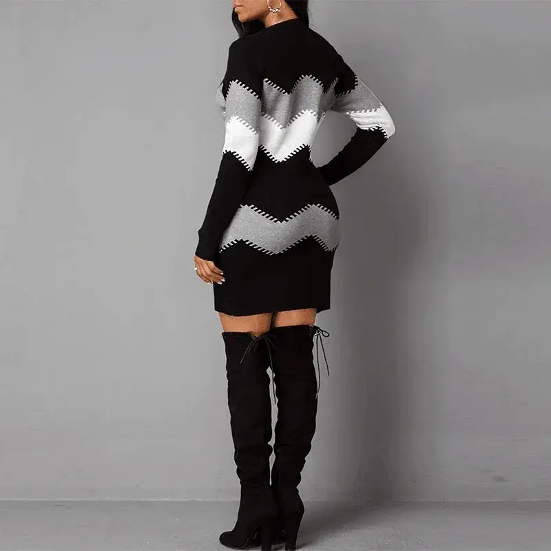 Elegant Christmas Sweater Dress For Festive Holiday Parties