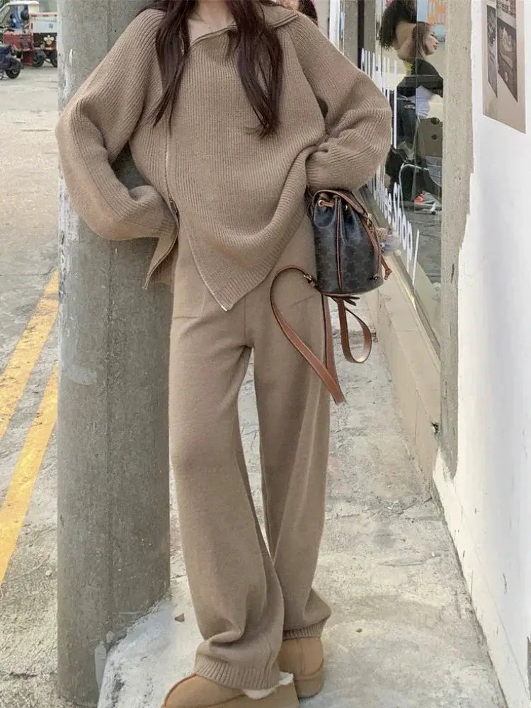 Maternity Suit Loose Turtleneck Set For Pregnant Women