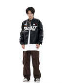 Lang's American Retro Leather Clothing Ins Racing Suit