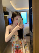 Bohemian Chic High Waist Long Dress for Women Fashion