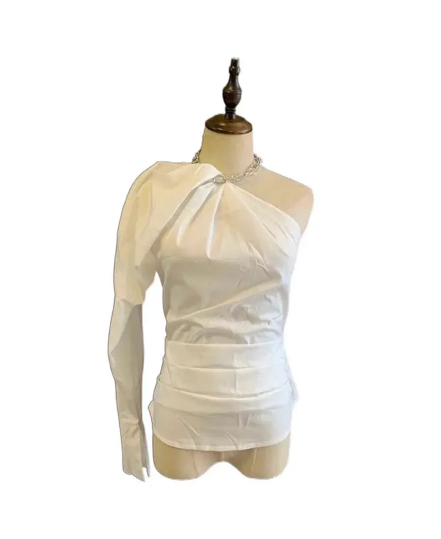 Chic Slim Fit Half Sleeve Shirt Top Elevate Your Style