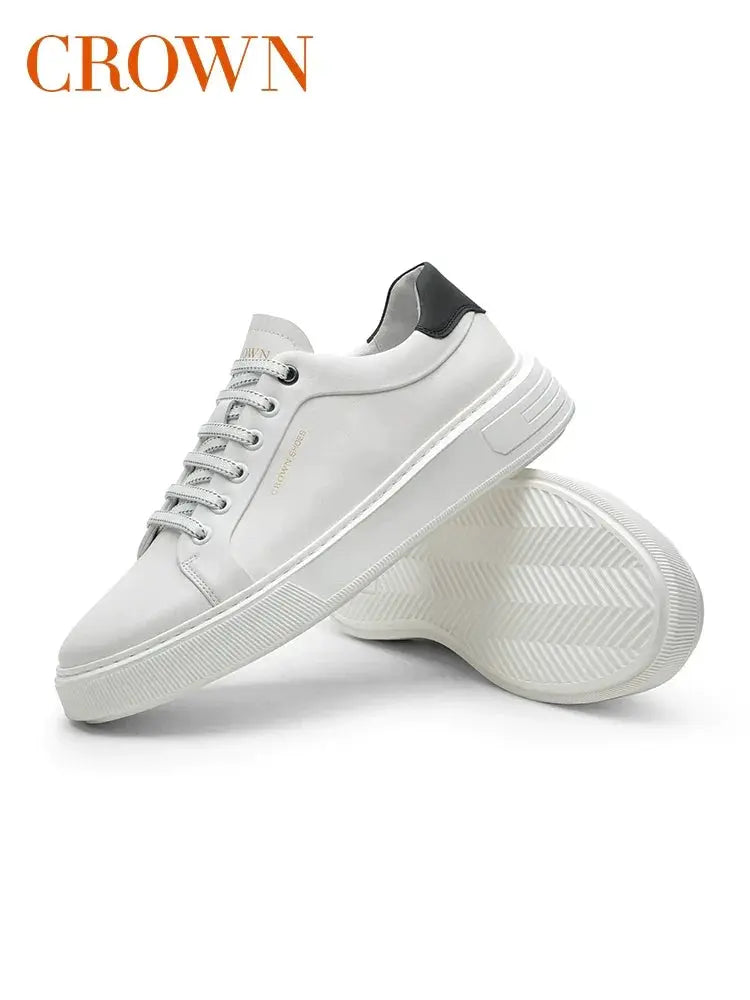Crown Spring Autumn Shoes Soft Bottom Shock Absorbing White