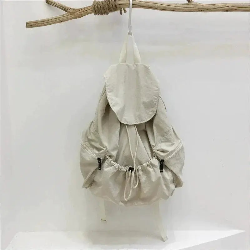 Small Nylon Drawstring Backpack Versatile Travel Companion