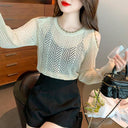 Sun Protective Off-Shoulder Blouse Korean Chic Style Choice
