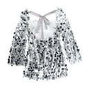 Glamorous Sequined Silver Dress Stylish Socialite Fashion Statement