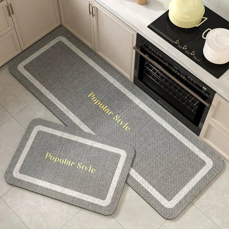Kitchen Floor Mat Non Slip Oilproof Absorbent Rug Mat