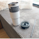 Large Capacity Stainless Steel Thermos Cup with Straw Coffee Cup